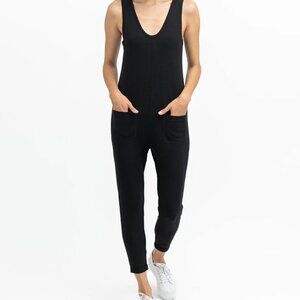 Smash + Tess Saturday Romper in Midnight Black - Size XXS